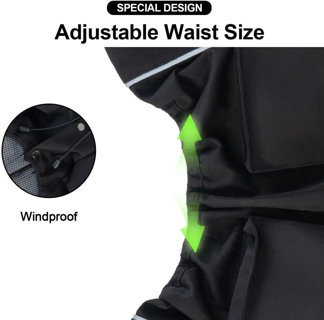 PINA Waterproof Dog Rain Jacket - Lightweight Jacket with Hood, Leash Hole & Reflective Strap - Full Wrap Design for Wet Weather