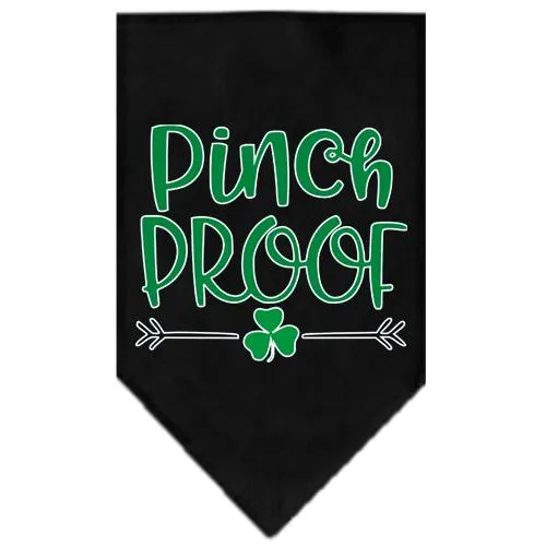 Pinch Proof Screen Print Bandana Black Small