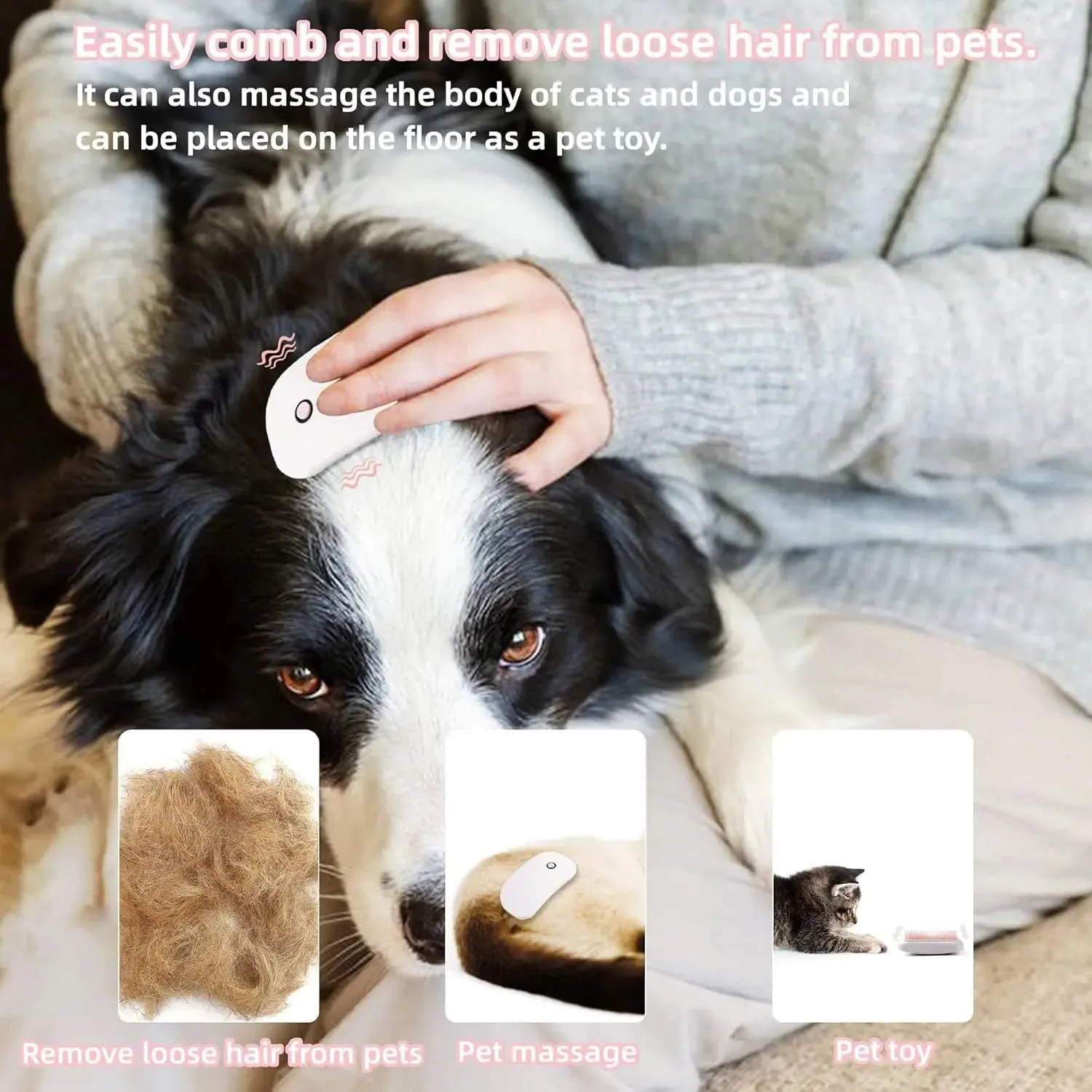 Portable Handheld Electric Brush for Cats and Dogs