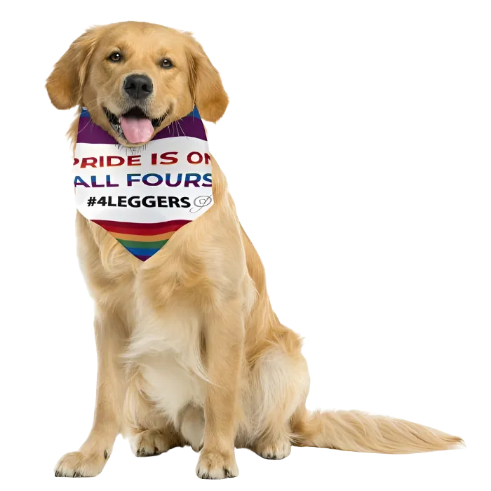 Pride is on All Fours #4Leggers Bandana by Dog Fashion Living