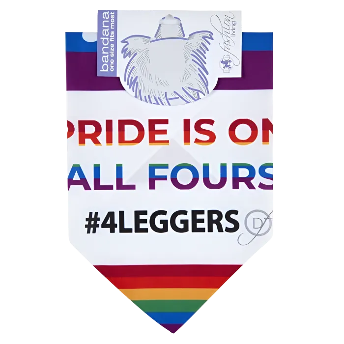 Pride is on All Fours #4Leggers Bandana by Dog Fashion Living