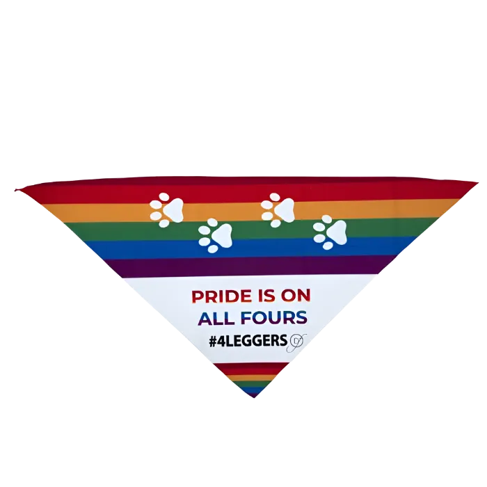 Pride is on All Fours #4Leggers Bandana by Dog Fashion Living