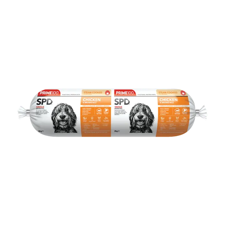 Prime 100 Single Protein Diet - Chicken & Brown Rice Fresh Refrigerated Dog Food