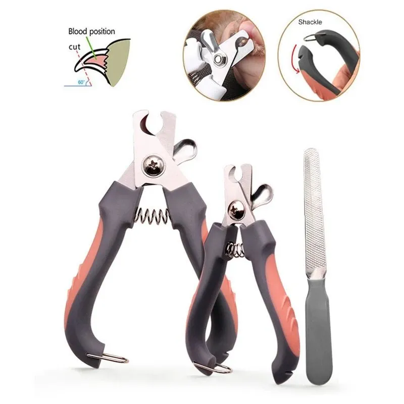 Professional Pet Dog Brush Nail Clipper Set