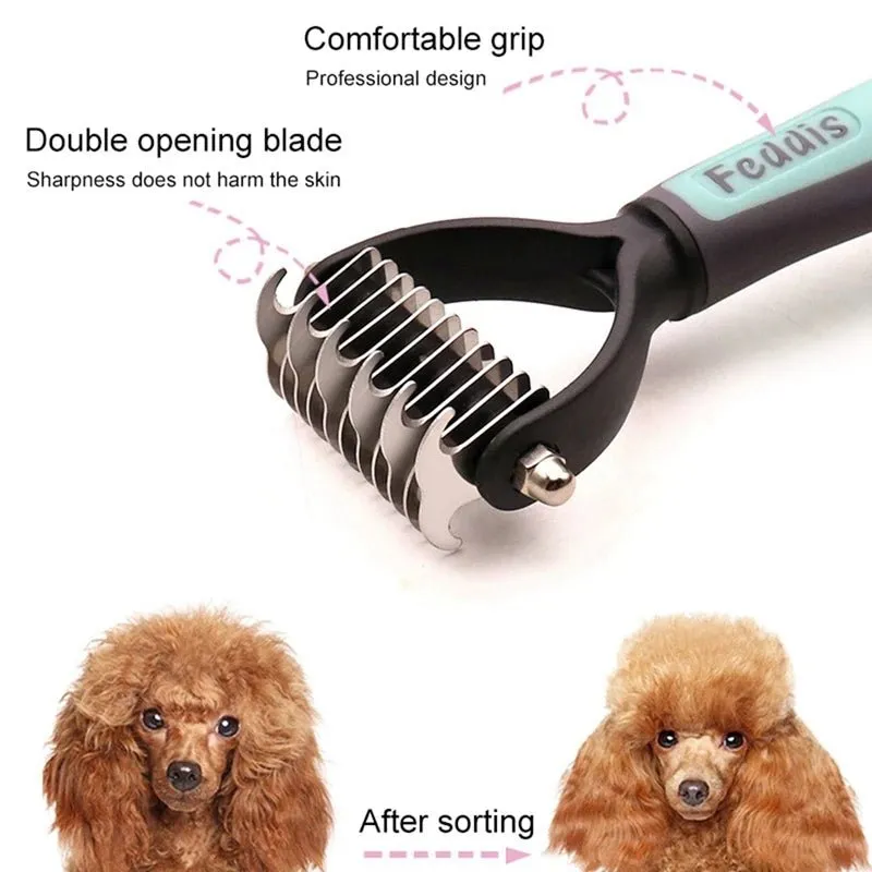 Professional Pet Dog Brush Nail Clipper Set