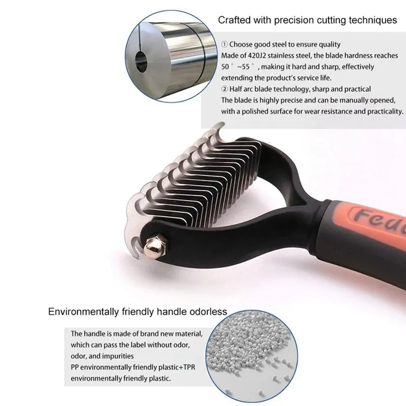 Professional Pet Dog Brush Nail Clipper Set