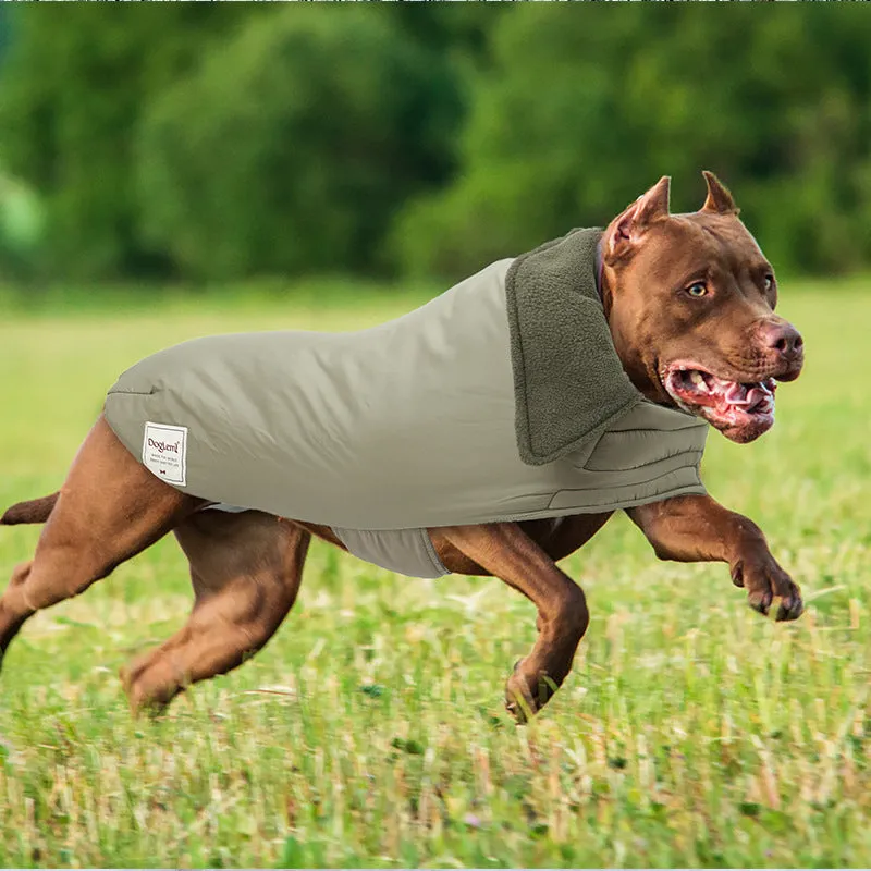 Puffer Vest Dog Jacket Turtleneck Cozy Fleece Dog Coat