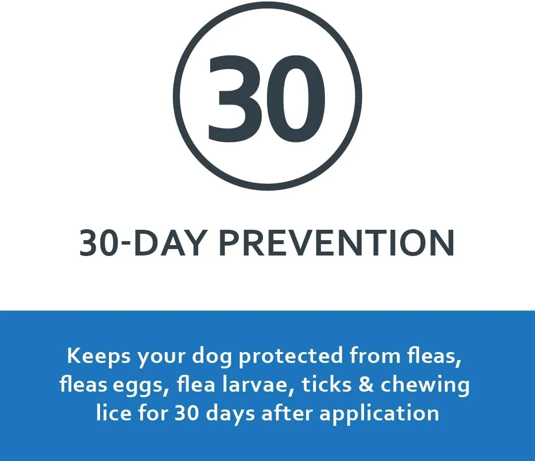 Sentry Fiproguard for Dogs, Flea and Tick Prevention for Dogs (89-132 Pounds), Includes 6 Month Supply of Topical Flea Treatments