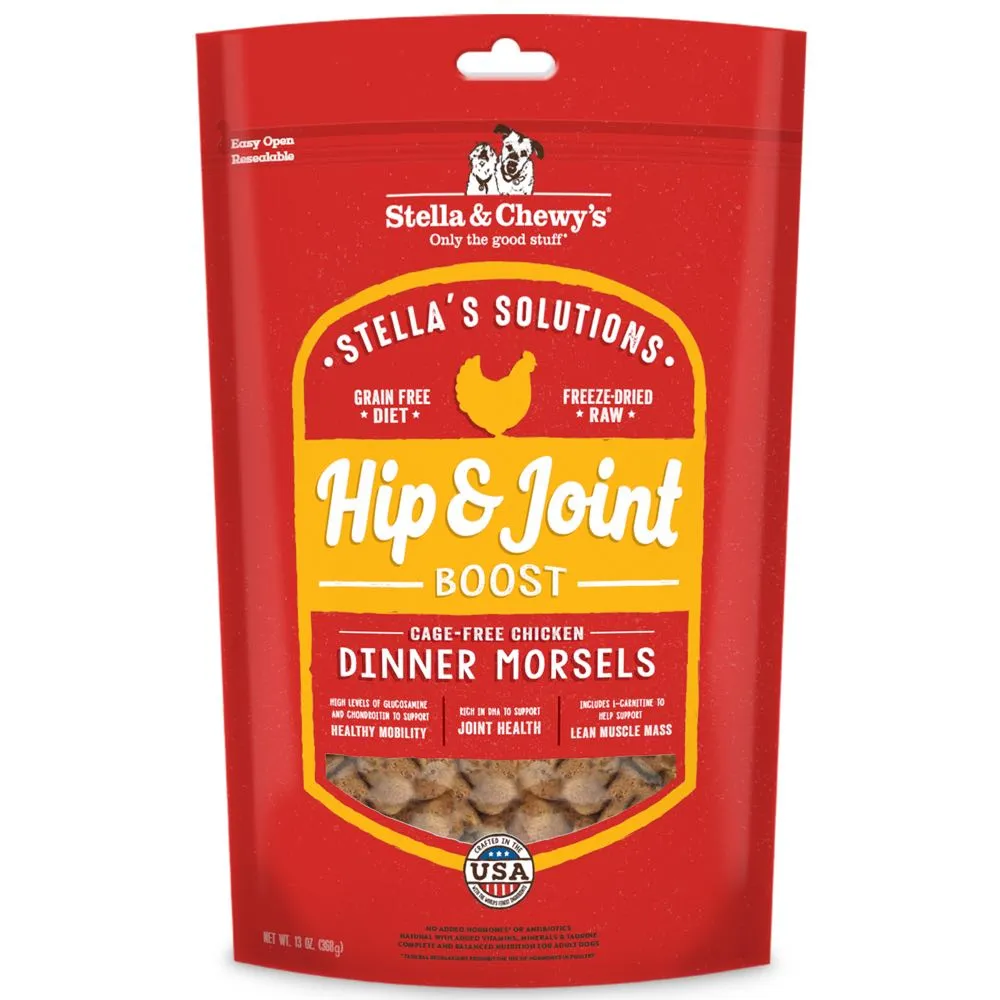 Stella & Chewy’s Stella’s Solutions Hip & Joint Boost Chicken Grain-Free Freeze-Dried Raw Dog Food
