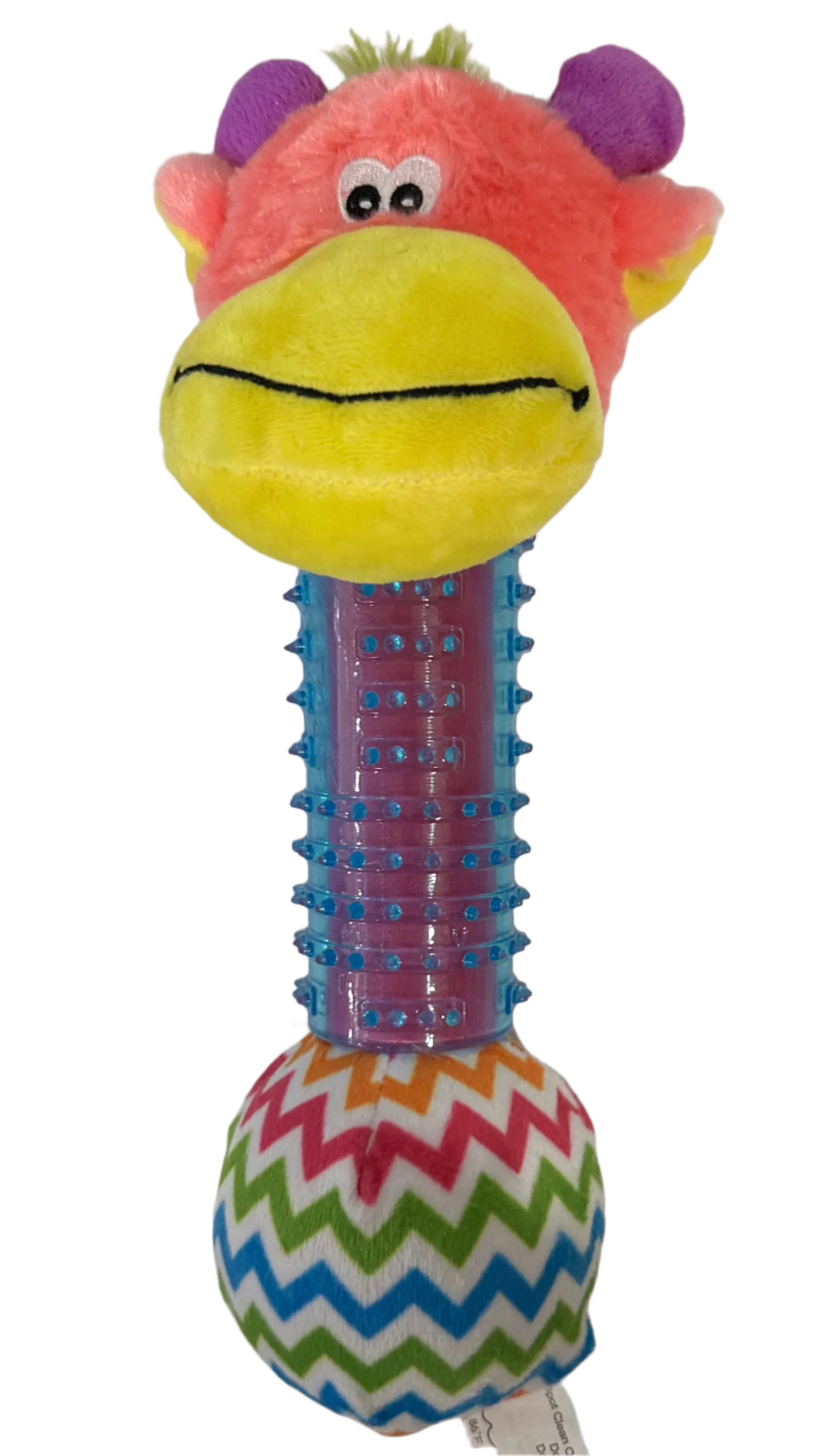 STUFFED ELEPHANT SQUEAKY CHEW BALL