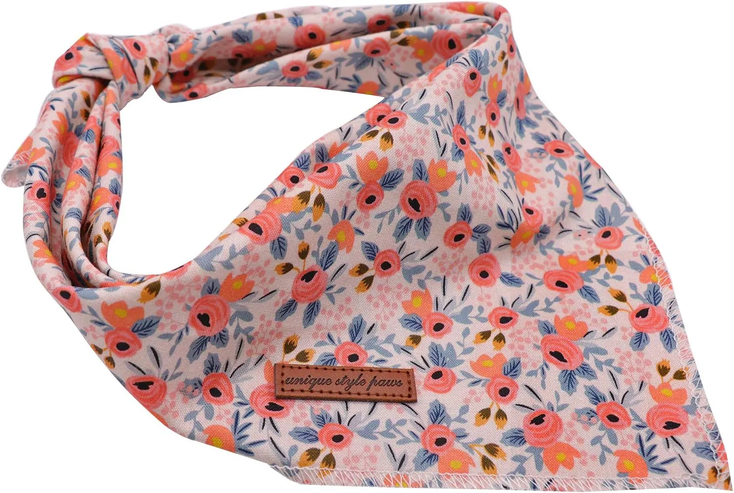 Unique Style Paws Dog Bandanas 1PC Washable Cotton Triangle Dog Scarfs for Small Medium Large Dogs and Cats