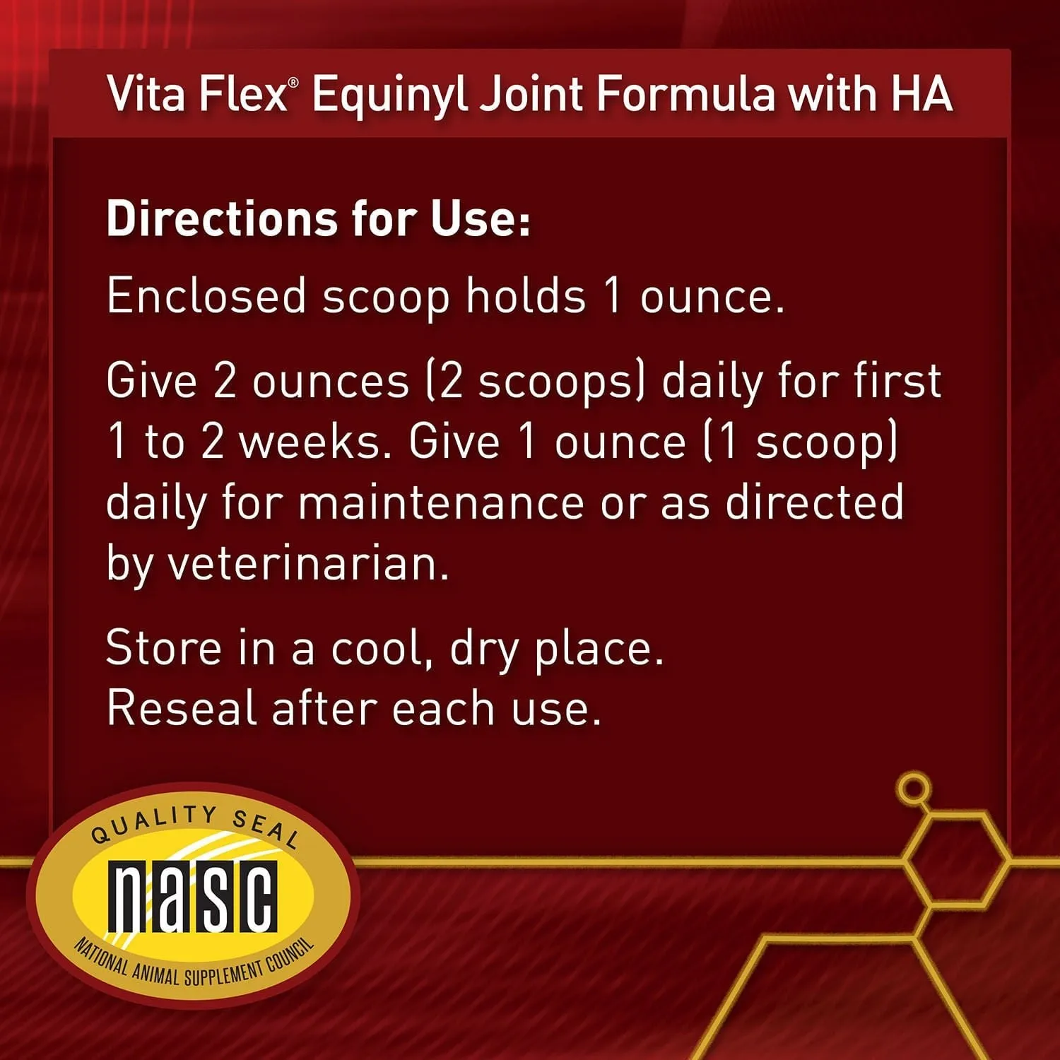 Vita Flex Pro Equinyl Joint Formula with Hyaluronic Acid, 3.75 lbs