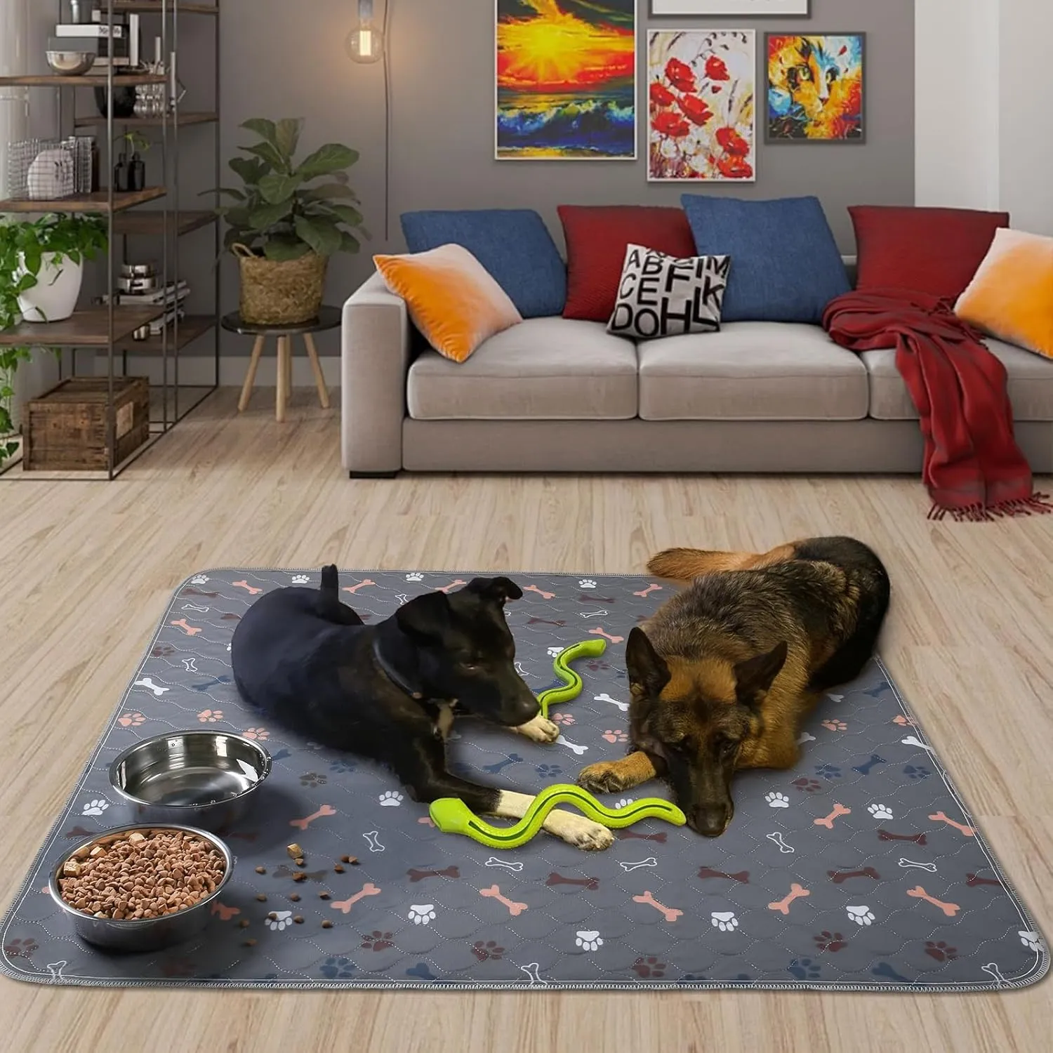 Washable Pee Pads for Dogs Large 36" x 72" 2-Pack Reusable Puppy Pads Pet Training Pads, Fast Absorb Dog Mats, Waterproof Whelping Pad, Non-Slip Protects Against Urine Leakage