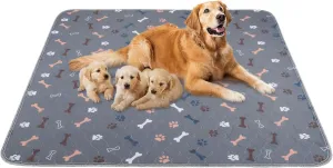 Washable Pee Pads for Dogs Large 36" x 72" 2-Pack Reusable Puppy Pads Pet Training Pads, Fast Absorb Dog Mats, Waterproof Whelping Pad, Non-Slip Protects Against Urine Leakage