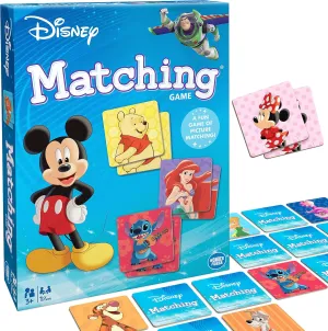 Wonder Forge Disney Matching Game  Fun Memory Game for Boys & Girls Ages 3 and Older - Featuring Classic Disney Characters  Preschool Learning Toy